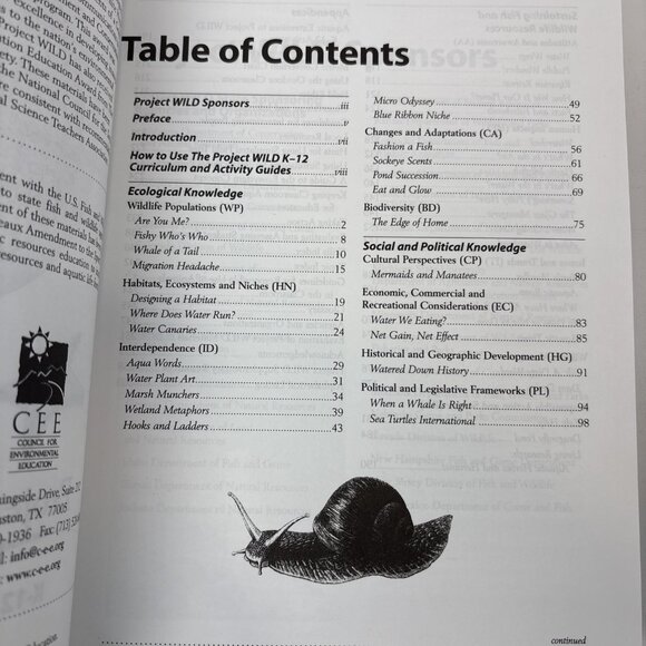 Project WILD & Aquatic K-12 Curriculum Guides Homeschool Lot - Picture 5 of 7